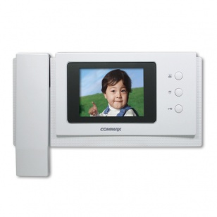 Commax CDV-40NM (Белый) Монитор цветного видеодомофона, 4.0&amp;quot;, TFT LCD, PAL/NTSC, возможно подключение 2-х вызывных блоков, 2-х мониторов и 2-х трубок DP-4VHP, вызов и связь &amp;quot;трубка-монитор&amp;quot;, встроенная память 128 кадров, запись фото и видеоклипов на микр