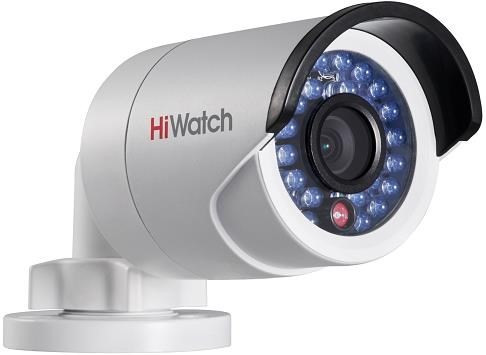 HiWatch DS-I120 (8) 1,3Мп уличная цилиндрическая мини IP-видеокамера с ИК-подсветкой до 15м 1/3'' CMOS матрица; объектив 8.0мм; угол обзора: 23°; механический ИК-фильтр