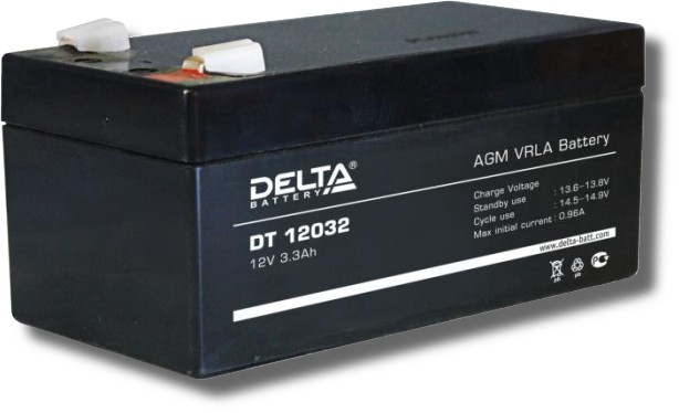 Аккумулятор DT12032, 12В, 3.2А/ч