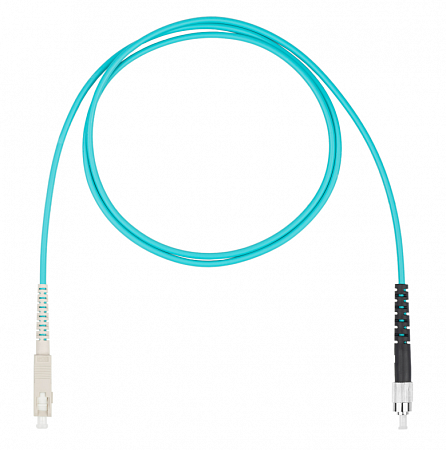 DATAREX SC-FC симплекс (simplex) OM3, нг(А)-HF, бирюзовый, 3,0 м Шнур оптический коммутационный (патч-корд)