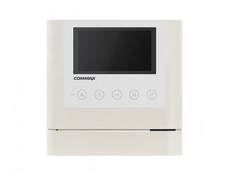 COMMAX CDV-43M (Mirror) Монитор цветного видеодомофона,4,3&quot;, TFT LCD, PAL/NTSC, накладное крепление, подключение 2-х вызывных блоков и трубки DP-4VHP, вызов и связь &quot;трубка-монитор&quot;, AC 110-240В, цвет: белый