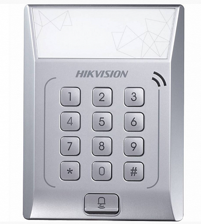 HikVision DS-K1T801M (White) Терминал доступа со встроенным считывателем Mifare карт, 3000 карт, 10000 событий, 126.5x94x24
